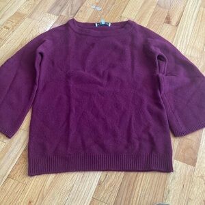 WOMEN’S the cashmere project sweater. Magenta. Size XS